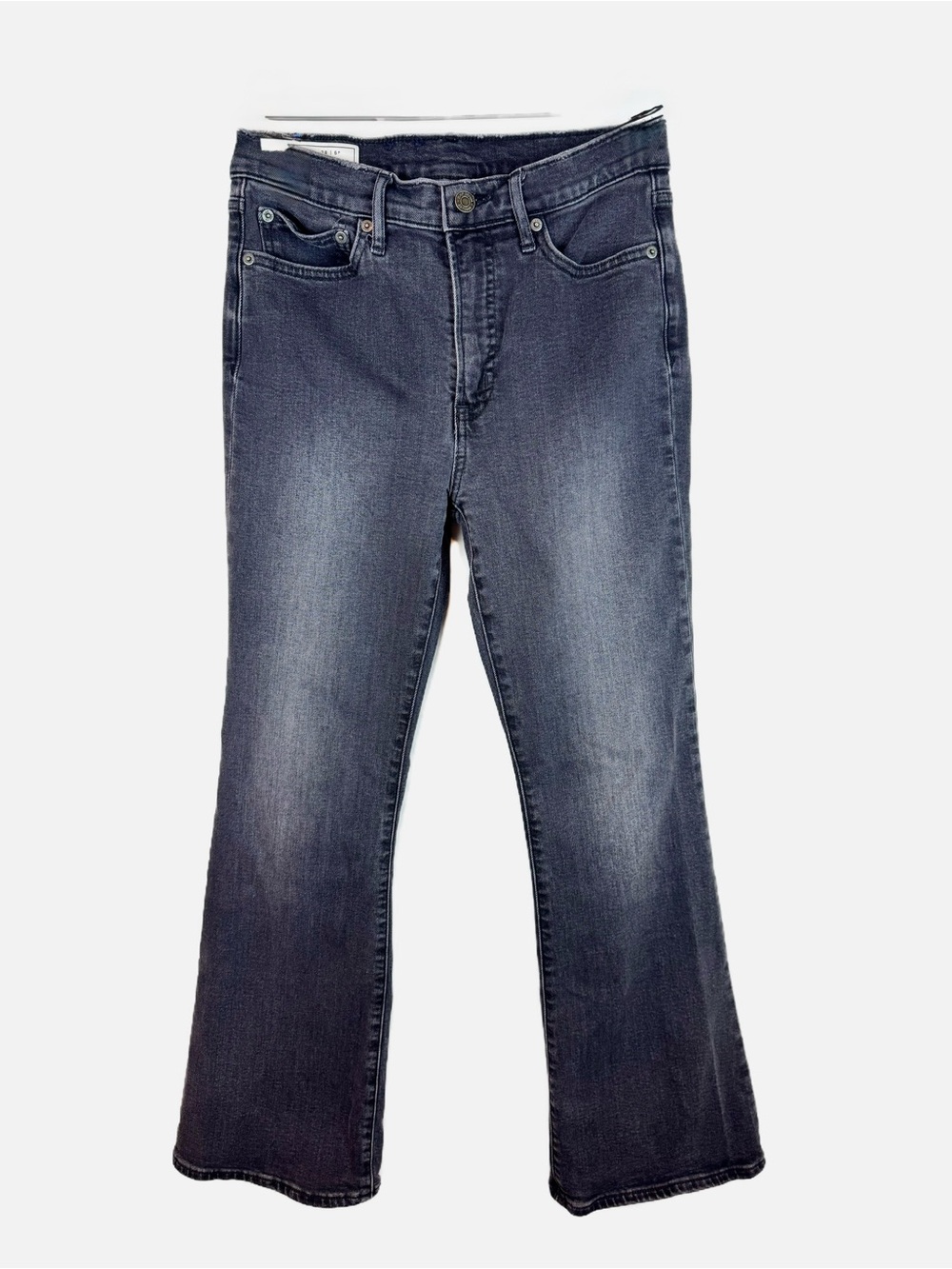 GAP | Washed Black Flared High Rise Jean, 28/6P